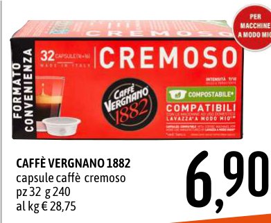 Capsule caffè cremoso, 32 pezzi, 240 g