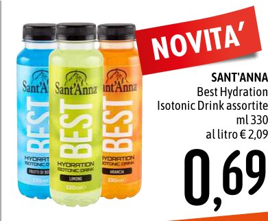 Best Hydration Isotonic Drink assortite, 330 ml