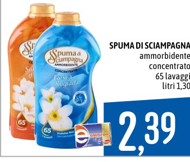 Ammorbidente concentrato 65 lavaggi 1,30 litri