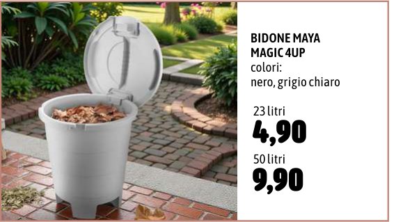 Bidone Maya Magic 4UP 50 litri