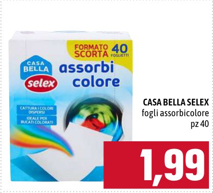 Assorbi colore formato scorta 40 foglietti