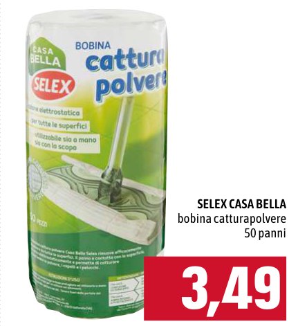 Bobina cattura polvere, 50 panni