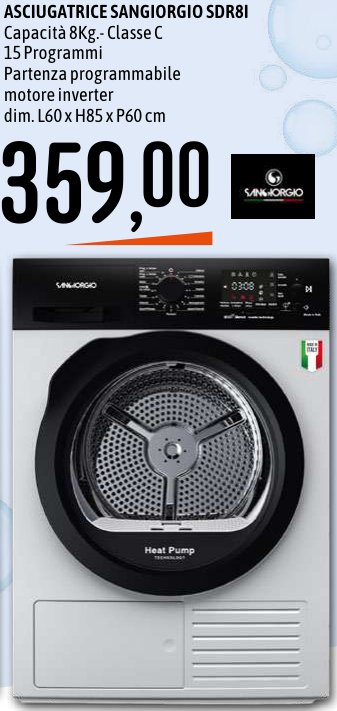 Asciugatrice Sangiorgio SDR8I
