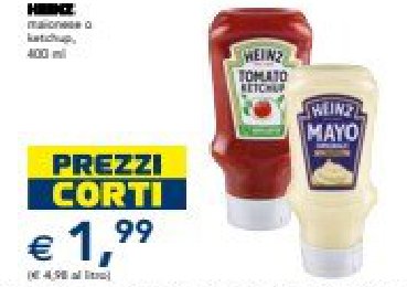Ketchup o maionese Heinz 400 ml