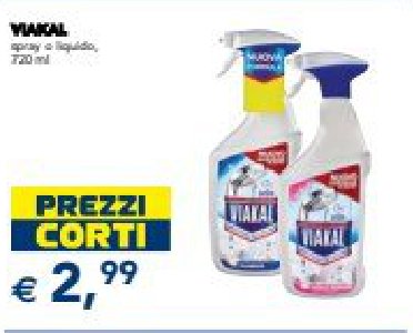 Detergente spray e liquido Viakal 720 ml