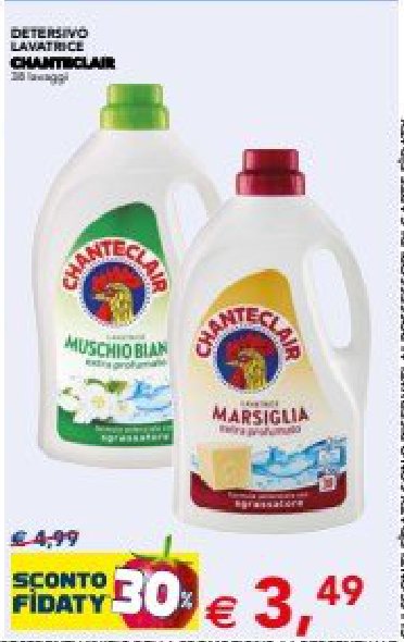 Detersivo lavatrice Chanteclair assortito
