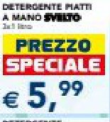 Detergente piatti a mano Svelto, 1,5 litri