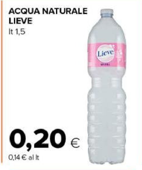 Acqua naturale Lieve 1,5 l