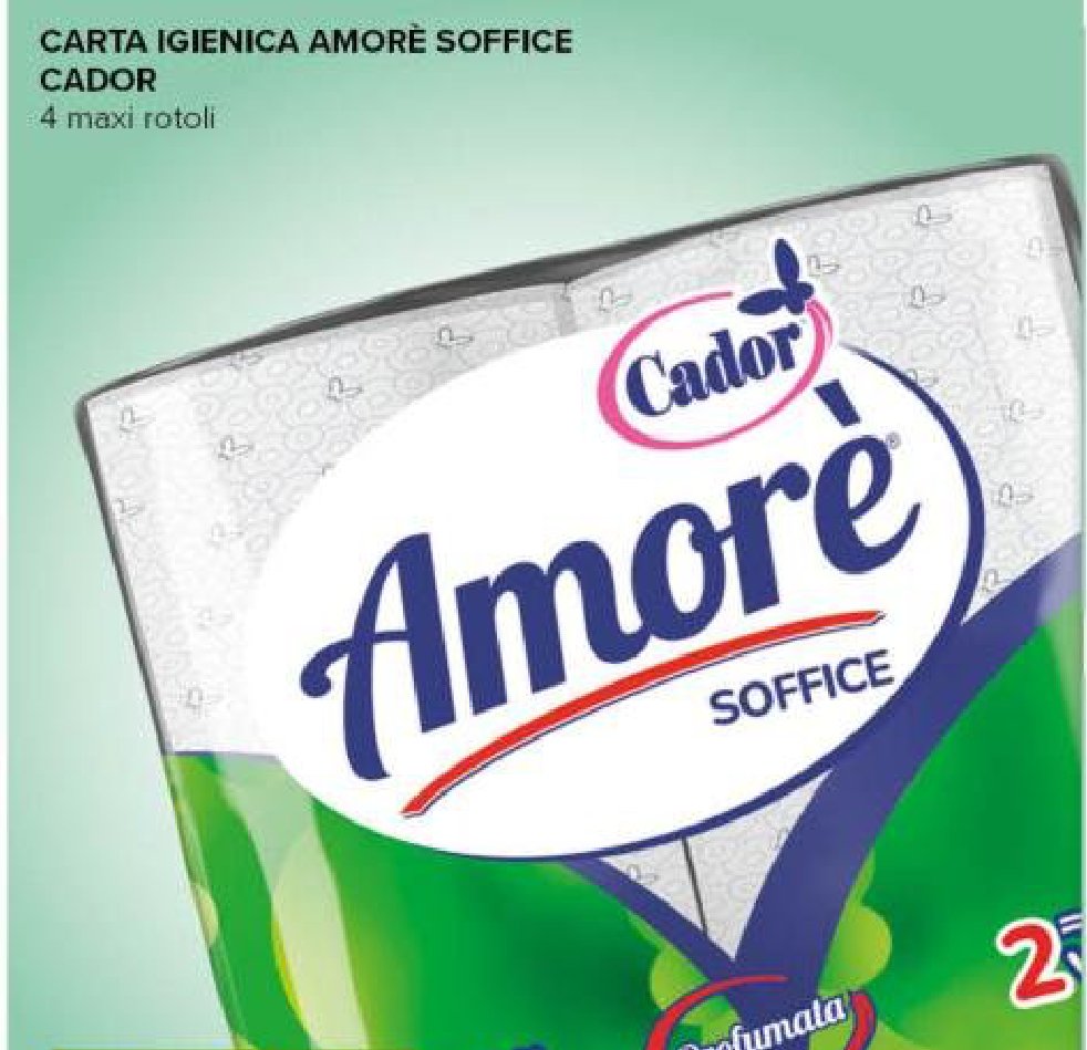 Carta igienica Amore soffice Cador