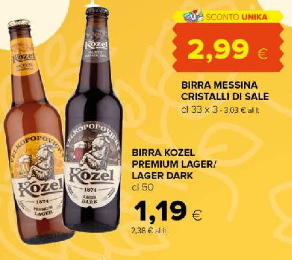 Birra Kozel Premium Lager/Lager Dark