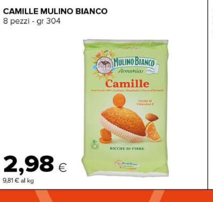 Camille Mulino Bianco 8 pezzi 304 g