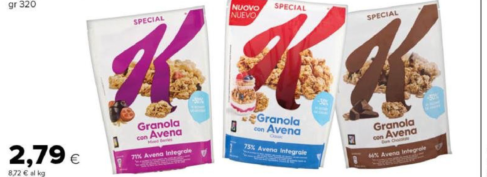 Granola con avena Special K Kellogg's 320 g