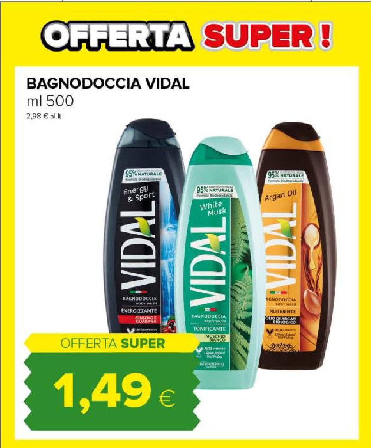 Bagnodoccia Vidal 500 ml