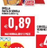 Pasta di semola di grano duro 1 kg