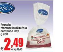 Francia Mozzarella di Bufala Campana DOP g 200