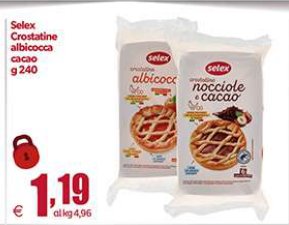 Crostatine albicocca e cacao g 240