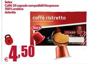 Caffè 30 capsule compatibili Nespresso 100% arabica ristretto