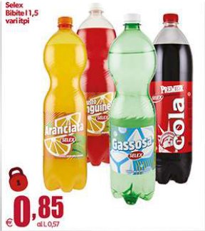 Bibite 1,5 l, vari tipi