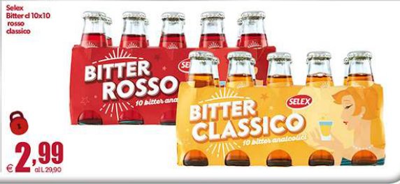 Bitter 10 x 10 cl, rosso o classico
