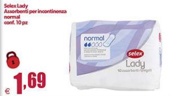 Assorbenti per incontinenza normal 10 pz