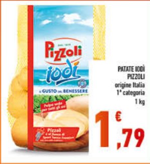 Patate 100% Pizzoli, origine Italia, 1ª categoria, 1 kg