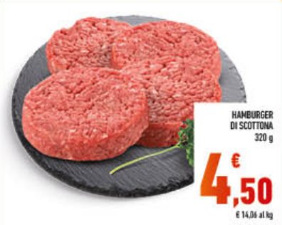 Hamburger di scottona, 320 g