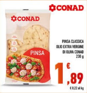 Pinsa classica all'olio extra vergine di oliva Conad 230 g