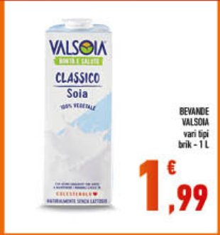 Bevanda Valsoia Classico Soia 1 L
