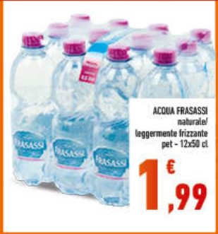 Acqua Frasassi naturale leggermente frizzante PET 12 x 50 cl