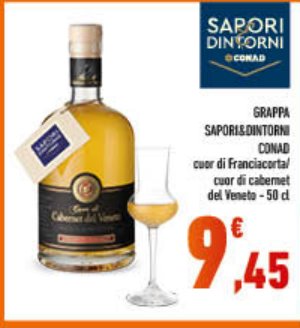 Grappa Sapori & Dintorni Conad Cuor di Cabernet del Veneto 50 cl