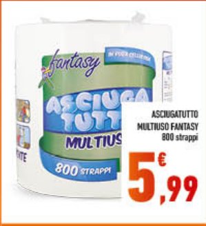 Asciugatutto multiuso Fantasy 800 strappi