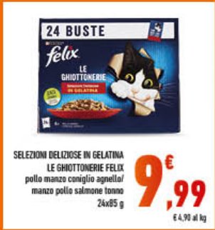 Le Ghiottonerie Felix in gelatina, 24 x 85 g