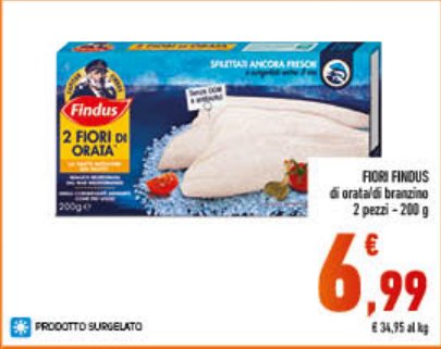 Fiori d'orata e branzino 2 pezzi, 200 g