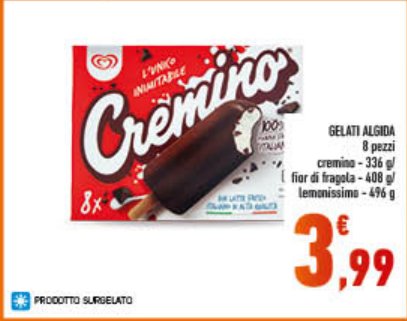 Gelati Cremino 8 pezzi