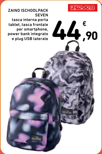 Zaino iSchoolpack Seven
