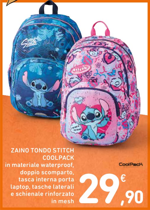 Zaino tondo Stitch CoolPack