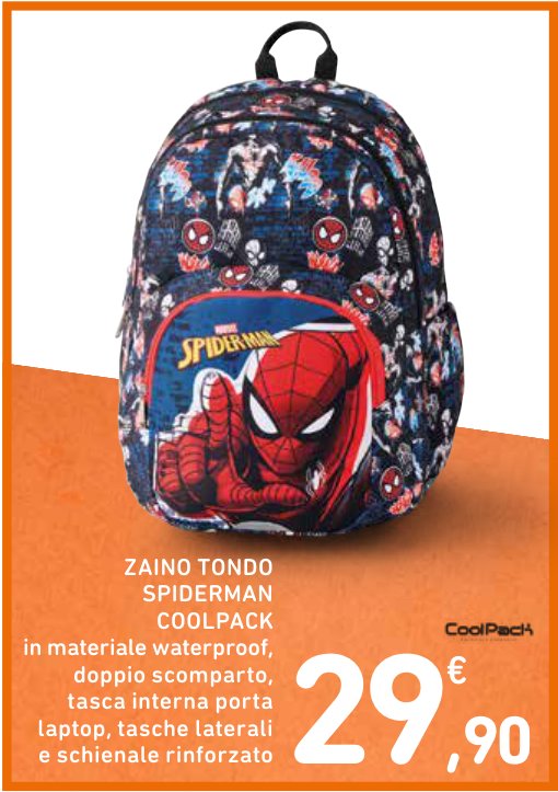 Zaino tondo Spiderman CoolPack