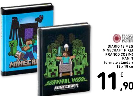 Diario 12 mesi Minecraft Pixel