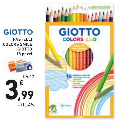 Pastelli Colors Smile Giotto 18 pezzi