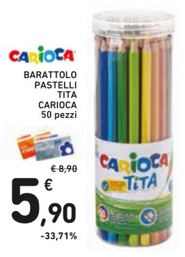 Barattolo pastelli Tita Carioca 50 pezzi
