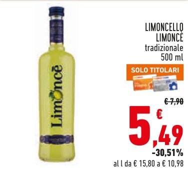 Limoncello Limoncè tradizionale 500 ml