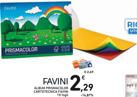 Album Prismacolor Cartotecnica Favini 10 fogli