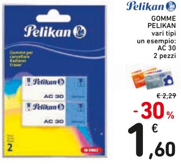 Gomme Pelikan AC 30 2 pezzi