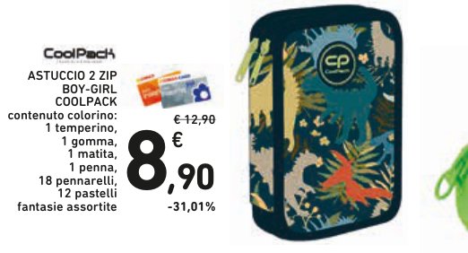 Astuccio 2 Zip Boy-Girl CoolPack