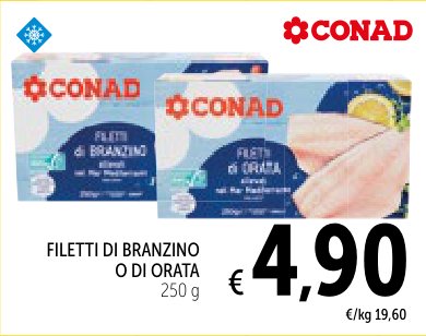 Filetti di Branzino o di Orata 250 g