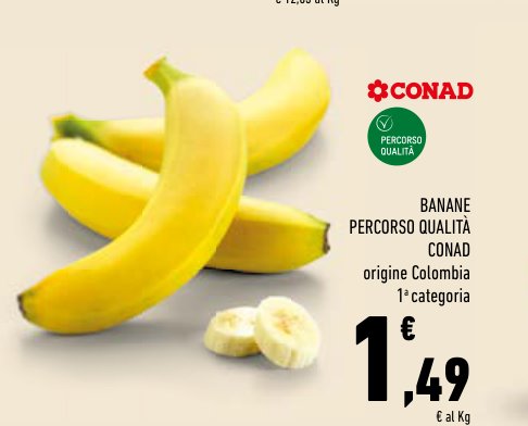 Banane Percorso Qualità Conad