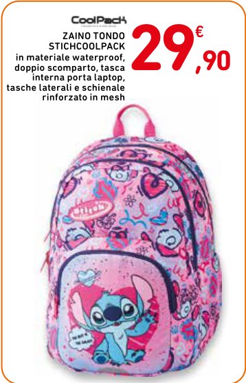 Zaino Tondo Stitch