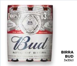 Birra Bud, 3x33 cl