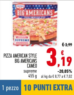 Pizza American Style Big Americans Supreme 455 g