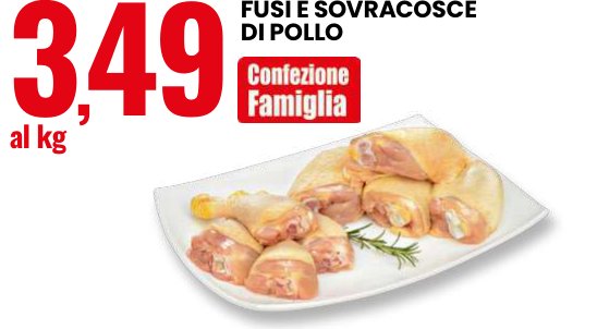 Fusi e sovracosce di pollo